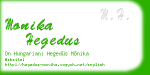 monika hegedus business card