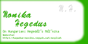 monika hegedus business card